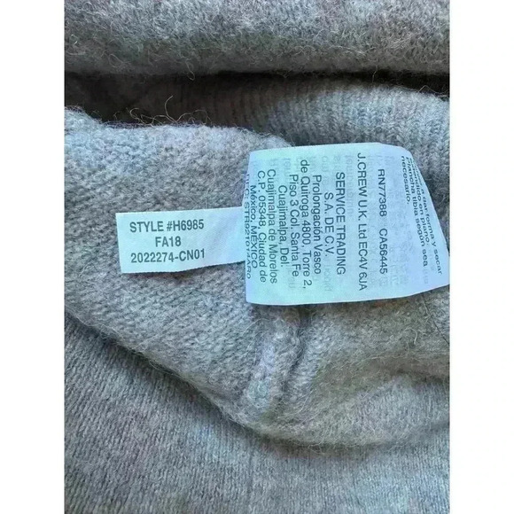 Women's Madewell Wrap Front Pullover Sweater Heatherd Boysenberry Size Medium - Picture 6 of 6